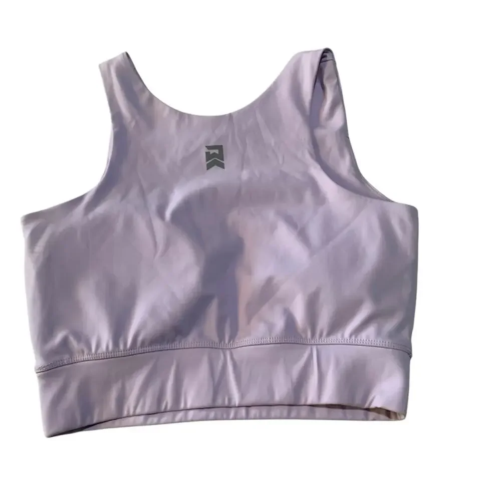 The Barbell Cartel women's size medium Lavender Crop Top purple sports bra lifti